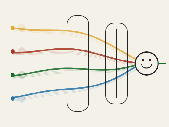 Abstract illustration for Answer Engine Optimization for Startups